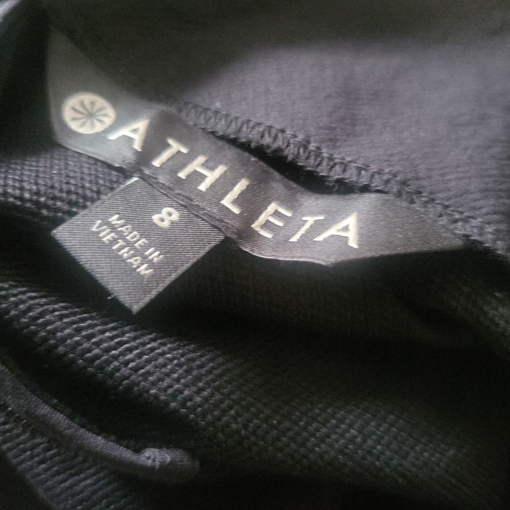 Athleta Pull On Black Split Hem Boot Cut Pants Cr… - image 6